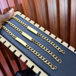 STEEL CUBAN SPACED HANDCHAIN UNISEX