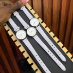LEATHER ROUND FEMALE WATCH