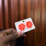 ACRYLIC FLOWER EARRINGS ACFL03