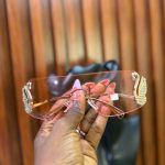 SWAVROSKI GLASSES PINK