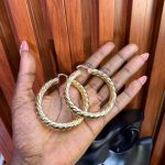 GOLD REP EARRINGS GDREP09