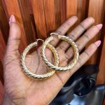 GOLD REP EARRINGS GDREP10