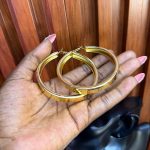 GOLD REP EARRINGS GDREP13