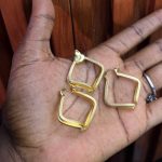 GOLD REPLICA EARRINGS AND PENDANT GDRR03