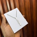 SILVER BAR ENGRAVED CHAIN