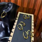 GOLD REPLICA EARRINGS GDER01