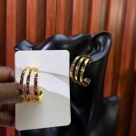 GOLD REPLICA EARRINGS GDER19