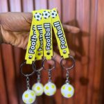 FOOTBALL KEY HOLDER YELLOW