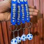 FOOTBALL KEY HOLDER BLUE