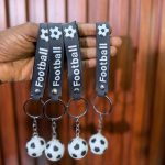 FOOTBALL KEY HOLDER BLACK